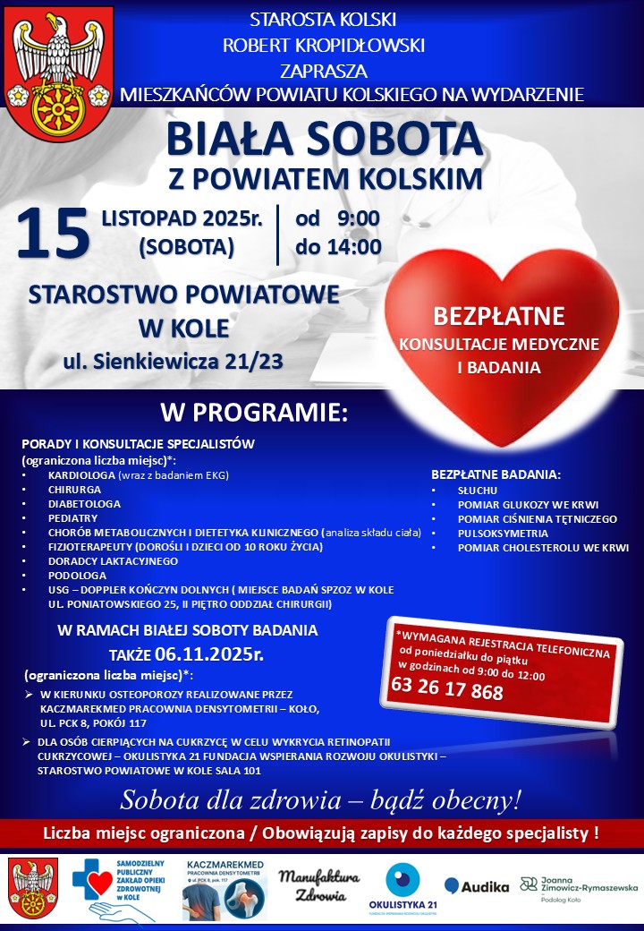 baner BIAŁA SOBOTA Z POWIATEM KOLSKIM