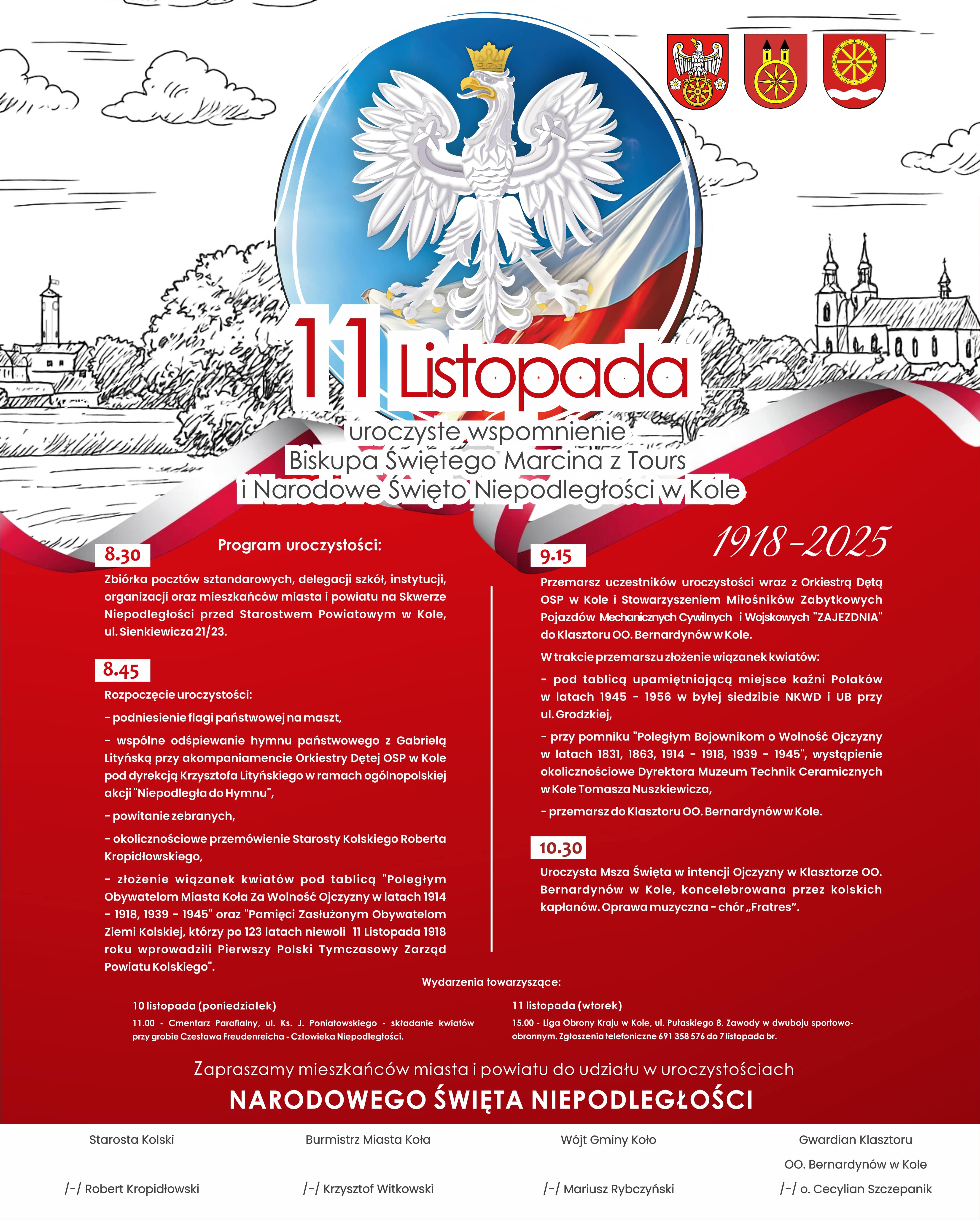 baner Obchody Narodowego Świeta Niepodległości w Kole