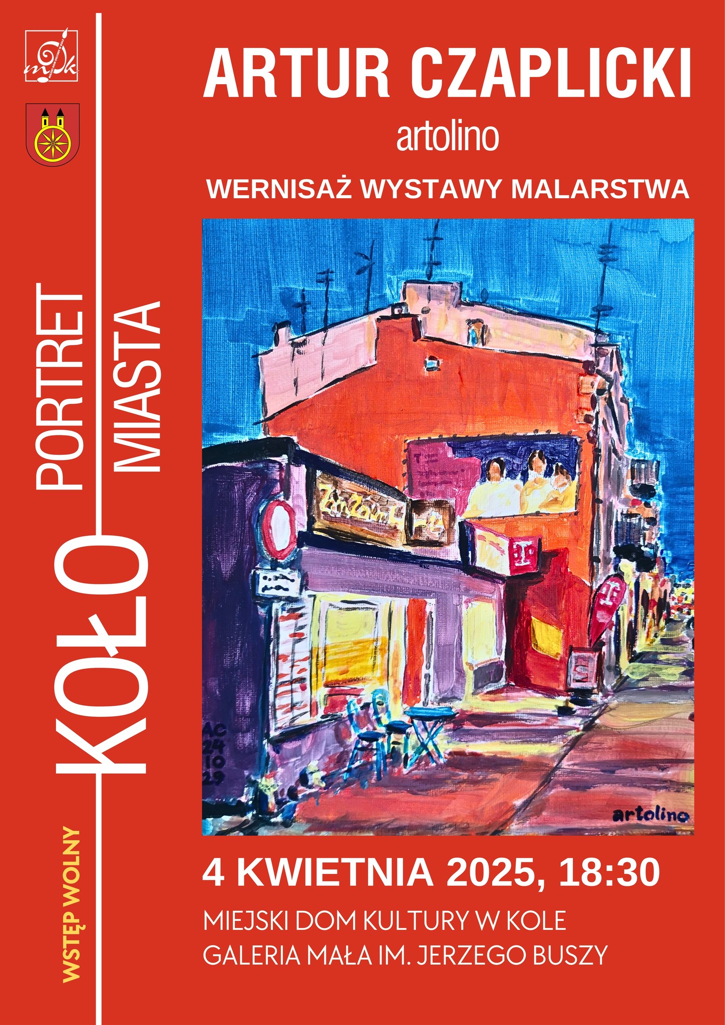 Wernisaż wystawy malarstwa Artura Czaplickiego pt. „Portret miasta”