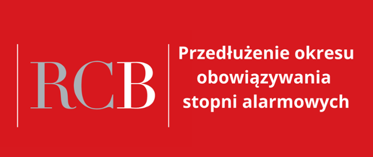 Zdjęcie do Przedłużenie obowiązywania stopni alarmowych do 28 lutego 2025 r.