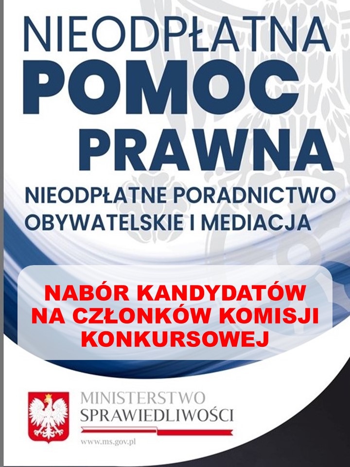 Zdjęcie do NABÓR KANDYDATÓW NA CZŁONKÓW KOMISJI KONKURSOWEJ NPP