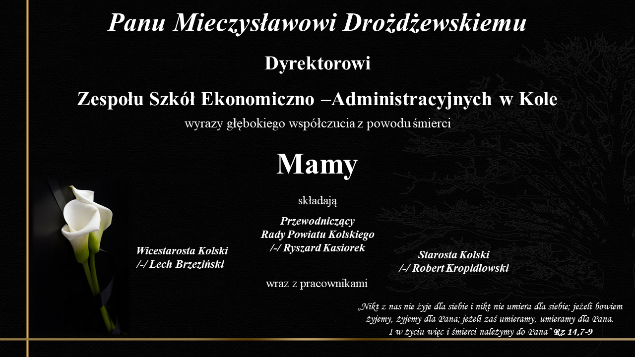 Zdjęcie do Najszczersze wyrazy współczucia...