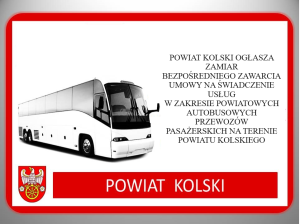 Zdjęcie: Świadczenie usług w zakresie powiatowych autobusowych przewozów pasażerskich na terenie powiatu 