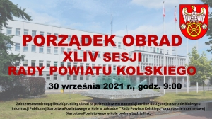 Zdjęcie: XLIV Sesja Rady Powiatu Kolskiego