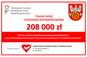 Zdjęcie: 208 000 zł dla Powiatu Kolskiego